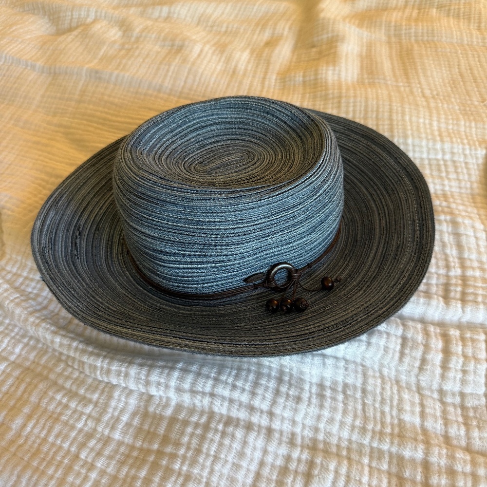 Kooringal Australia Blue Braided Packable Sun Hat - 100% Polyester (Like New) - Picture 6 of 7